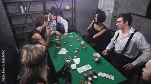 mafia company playing poker