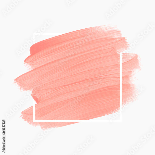 Logo brush painted watercolor background vector. Perfect design for headline and sale banner. 