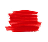 Red abstract hand brush painted acrylic background