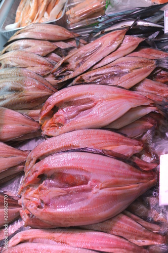 Arabesque greenling Dried fish sale photo