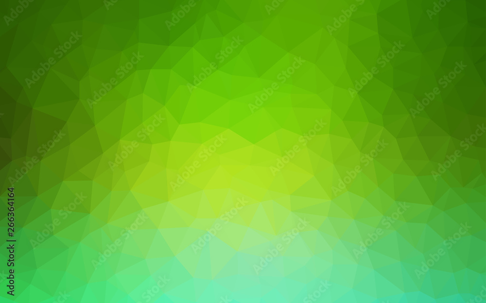 Light Green vector abstract mosaic pattern.