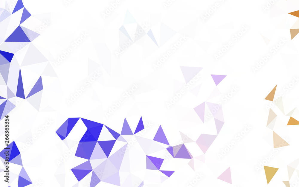 Fototapeta premium Light Pink vector abstract polygonal template.