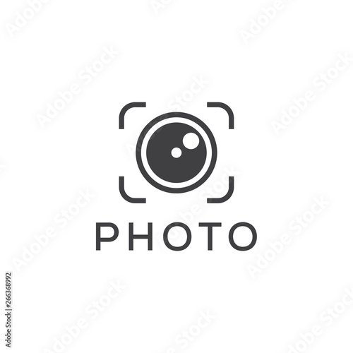 photography lens logo design