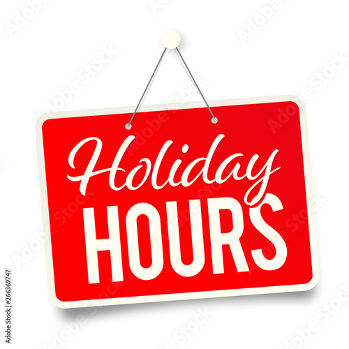Holiday hours