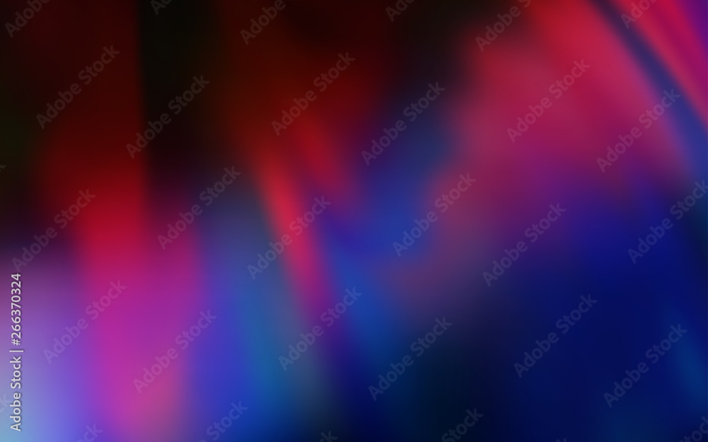Dark Blue, Red vector colorful blur backdrop.