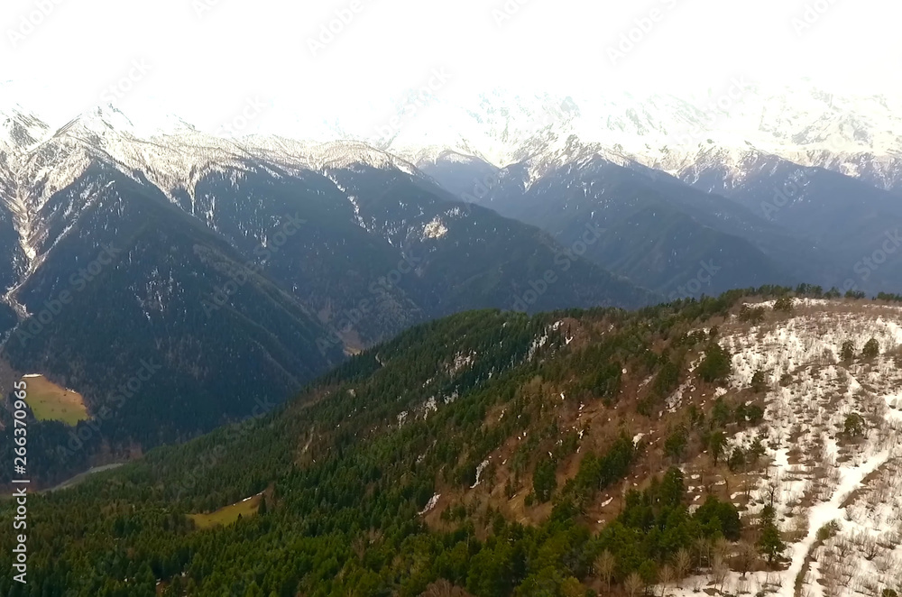 Fototapeta premium Mountains of Georgia, a trip along the mountain range
