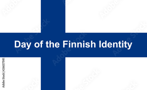 Day of the Finnish Identity vector illustration.