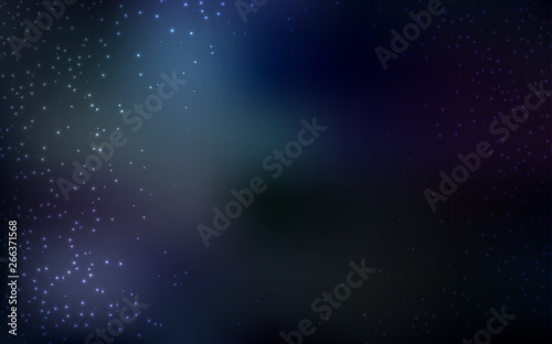 Dark BLUE vector texture with milky way stars.