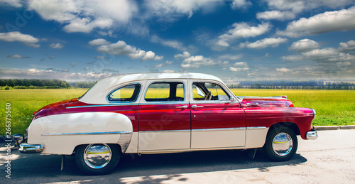  Retro car parked