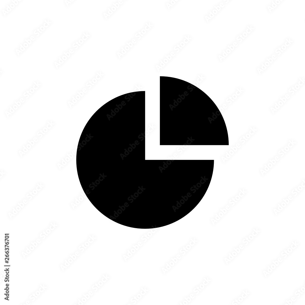 Pie Chart, vector. This icon use for admin panels, website, interfaces, mobile apps Pie Chart, vector. This icon use for admin panels, website, interfaces, mobile apps