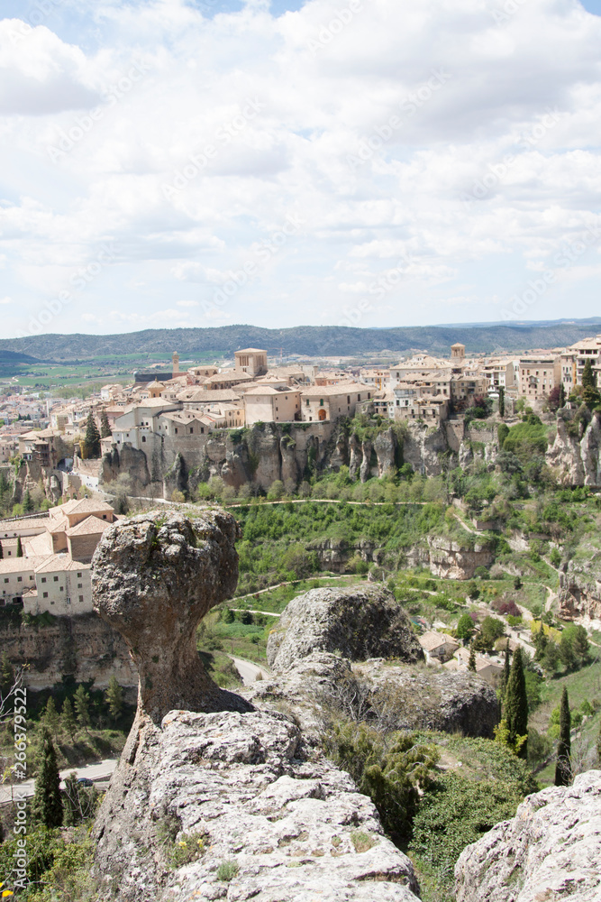 Precioso paisaje de la ciudad de Cuenca, Patrimonio de la Humanidad. Imagen.