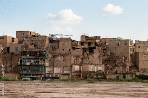 Kashgar, Xinjiang, China: poor districts on the outskirts of Kashgar Old Town, a major tourist spot along the Silk Road and one of the westernmost cities of China photo