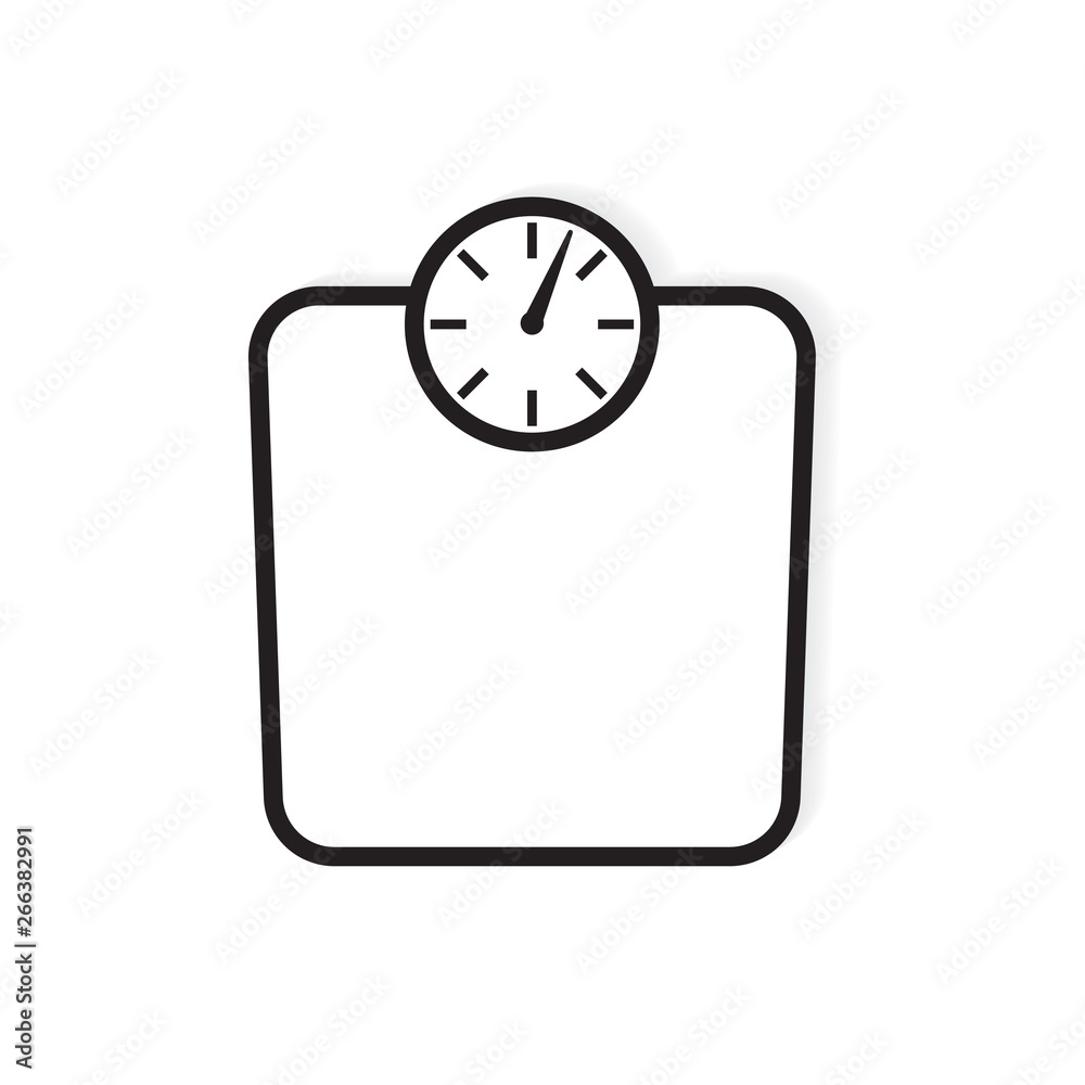 bathroom weight scale icon- vector illustration bathroom weight scale icon- vector illustration