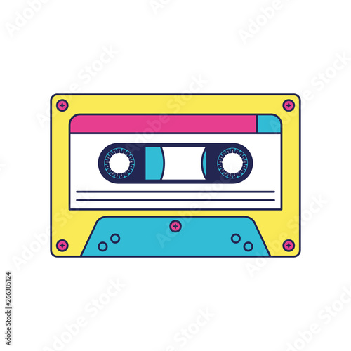retro cassette music icon