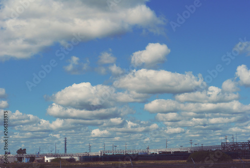 factory and clouds    © Kimberly
