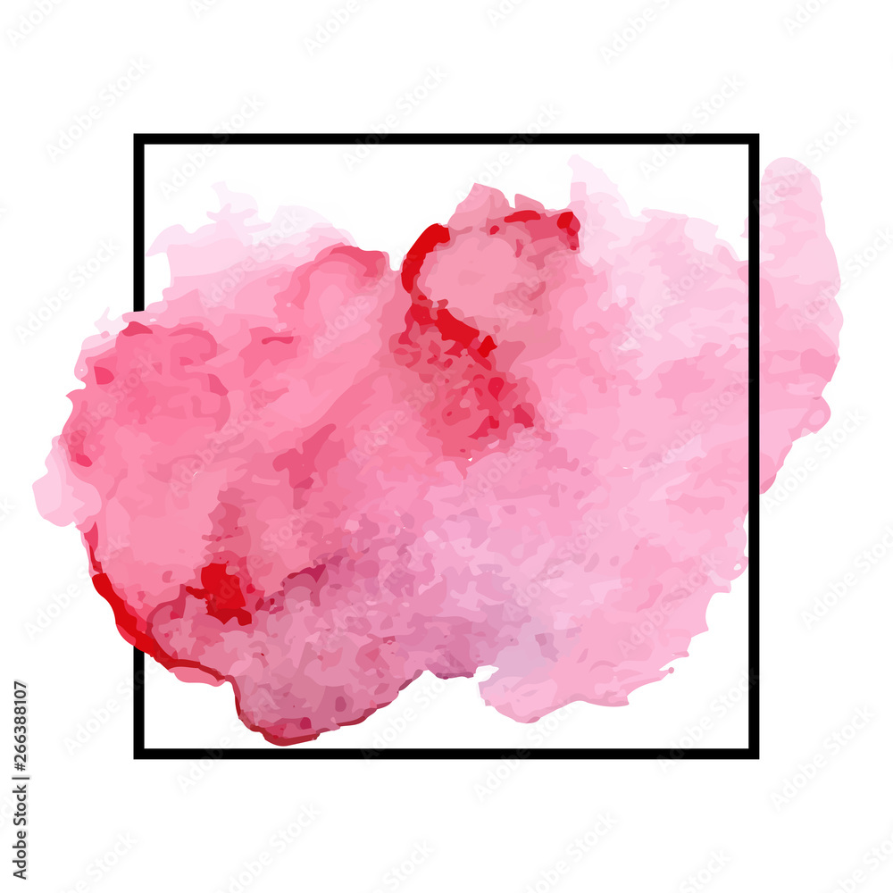 beautiful pink watercolor stain