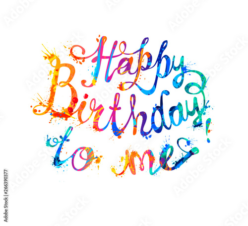 Canvas Print Happy Birthday to me