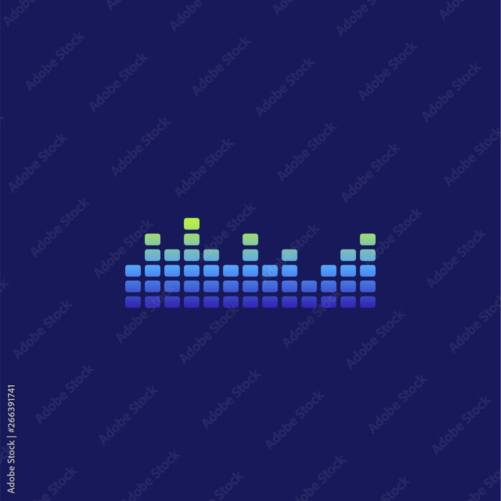Sound radio wave background of soundtrack or sound diagram. Vector graph of microphone sound equalizer pattern Sound radio wave background of soundtrack or sound diagram. Vector graph of microphone sound equalizer pattern