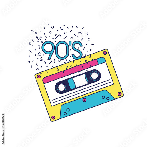 retro cassette music icon