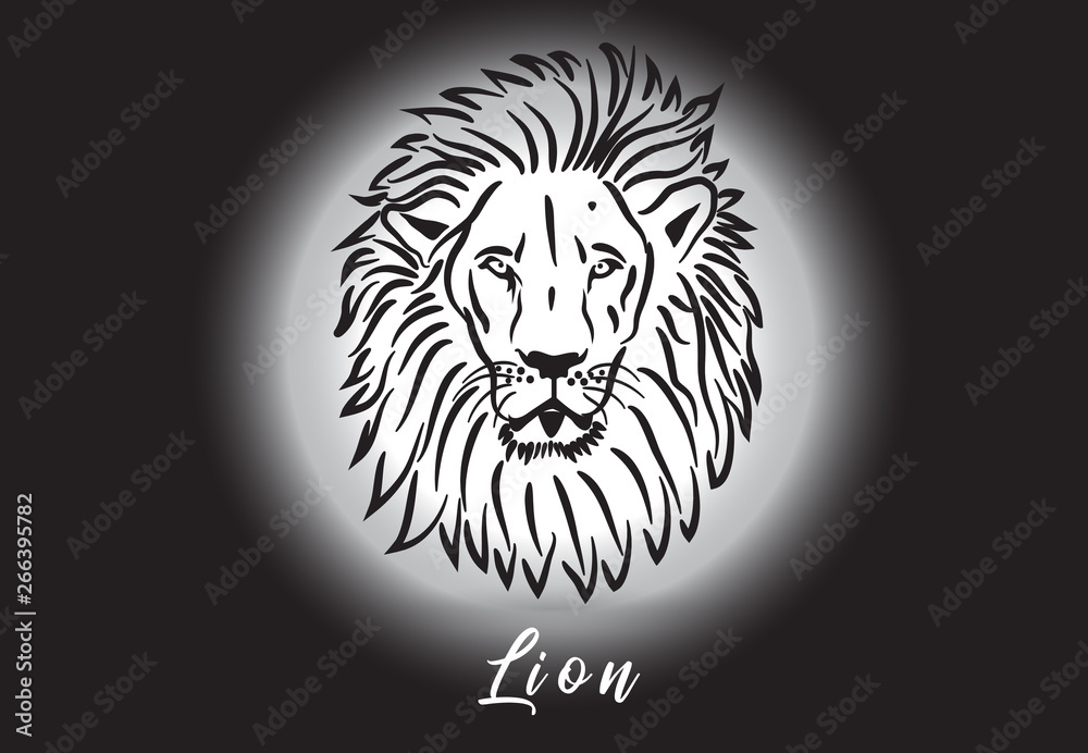 Lion tattoo logo vector Lion tattoo logo vector