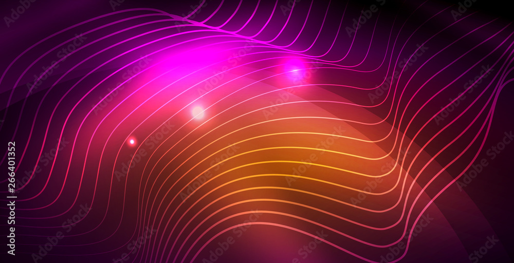 Shiny neon space background