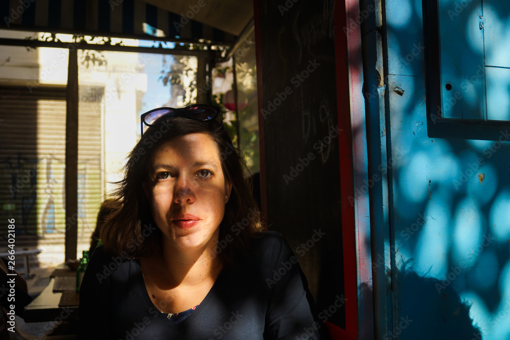 woman in the city