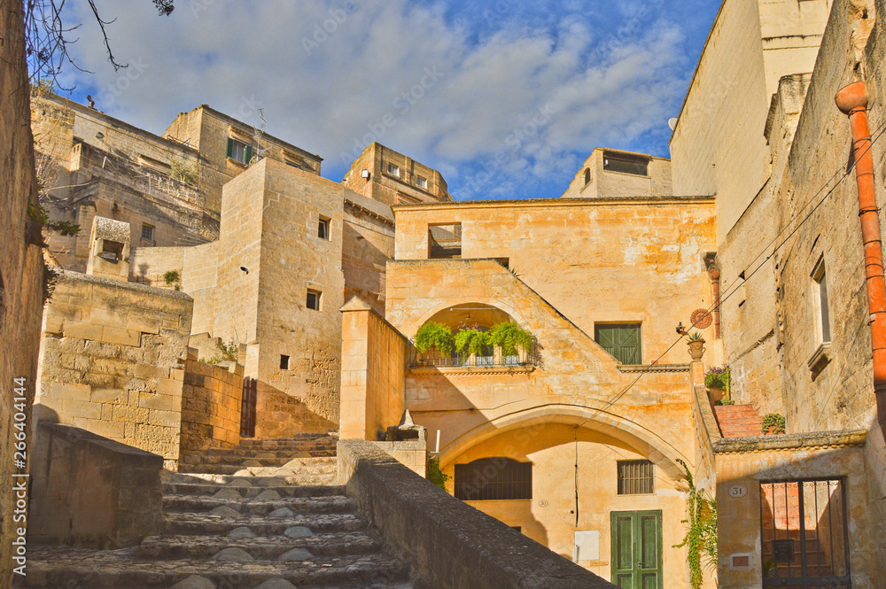 The houses of Matera, a city in southern Italy