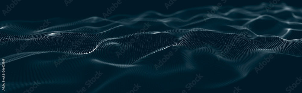 Musical wave of particles. Sound structural connections. Abstract background with a wave of luminous particles. Wave 3d Musical wave of particles. Sound structural connections. Abstract background with a wave of luminous particles. Wave 3d
