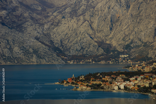 long exposure of kotor, montenegro