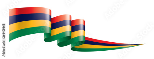 Mauritius flag, vector illustration on a white background