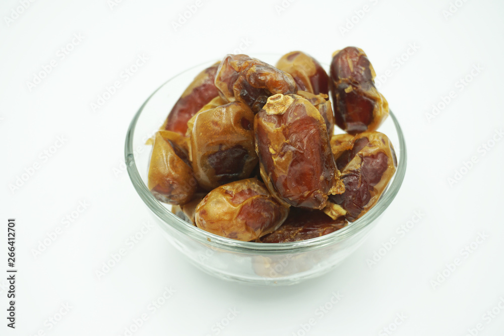 Kurma or dates fruits isolated on white background Kurma or dates fruits isolated on white background