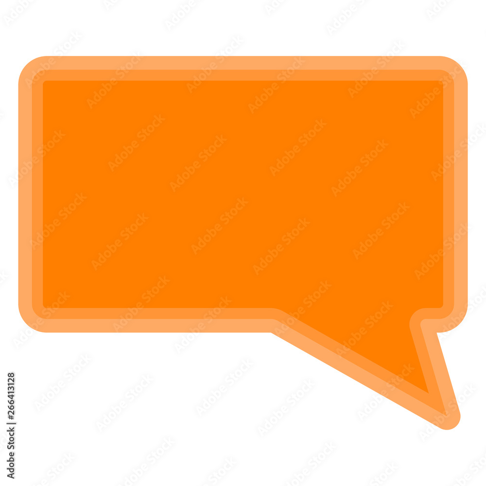 Isolated empty bubble chat symbol on white background - Vector Isolated empty bubble chat symbol on white background - Vector
