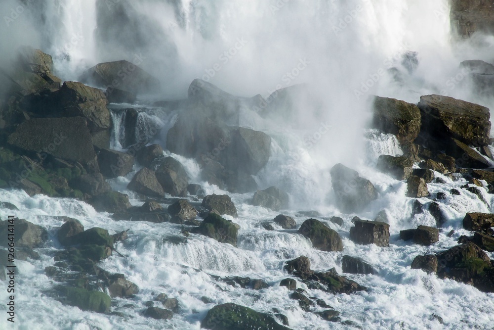 Obraz premium Niagara falls Horseshoe. Ontario. Canada. Beautiful waterfall background.