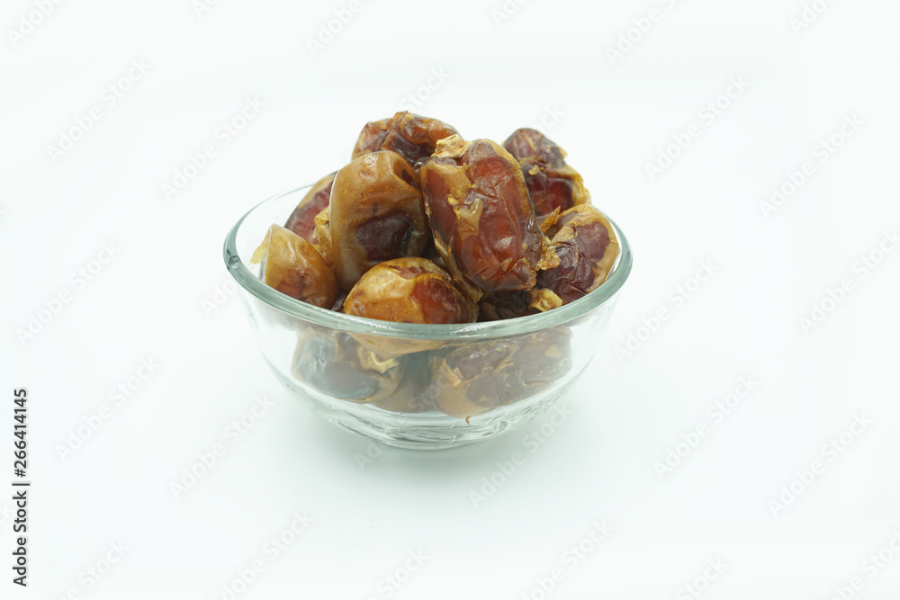 Kurma or dates fruits isolated on white background Kurma or dates fruits isolated on white background