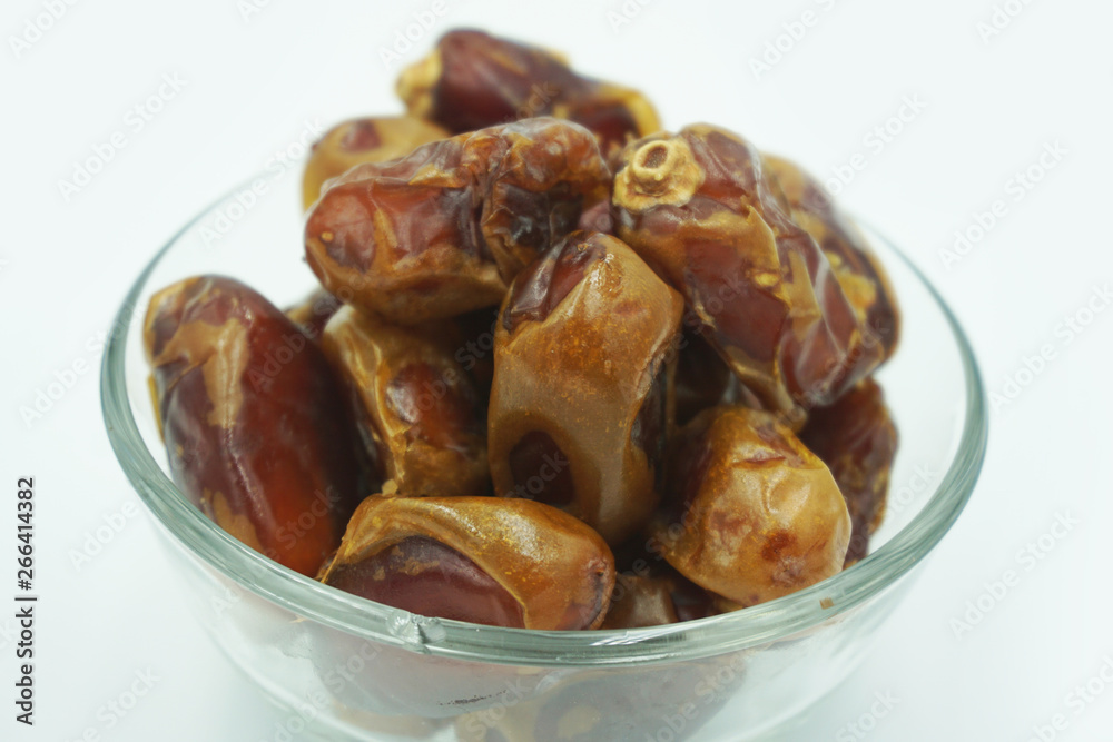 Kurma or dates fruits isolated on white background Kurma or dates fruits isolated on white background