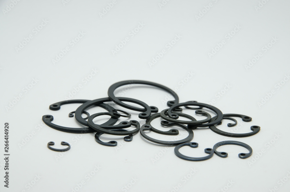 Naklejka premium Circlip retaining rings