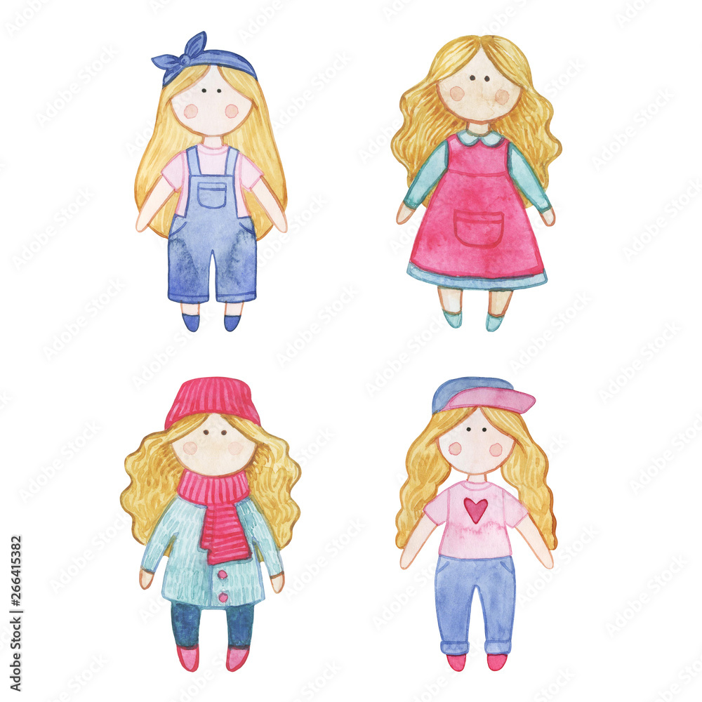 watercolor dolls watercolor dolls