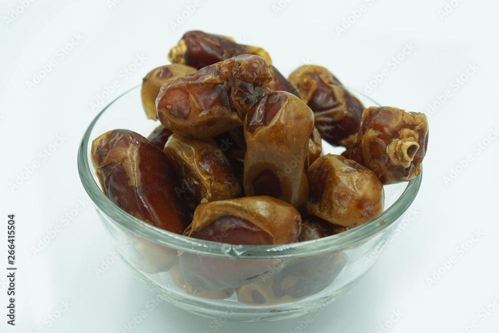 Kurma or dates fruits isolated on white background Kurma or dates fruits isolated on white background
