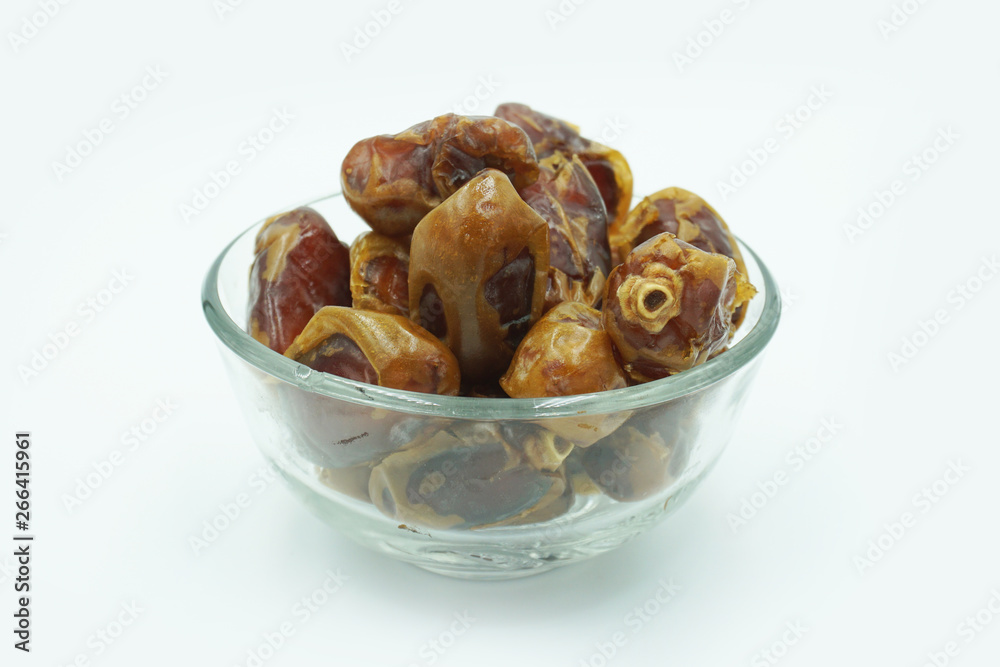 Kurma or dates fruits isolated on white background Kurma or dates fruits isolated on white background