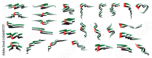 United Arab Emirates flag, vector illustration on a white background
