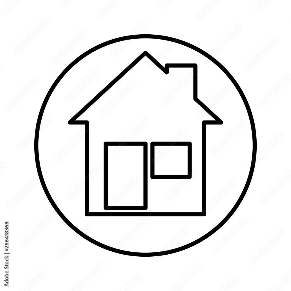 house facade isolated icon