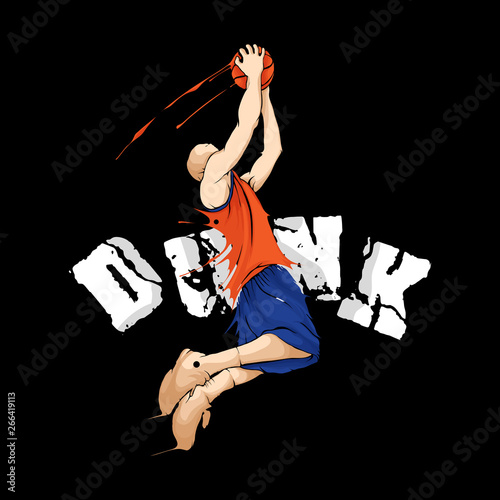 basketball slam dunk