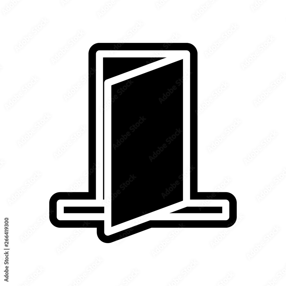 opened door icon. Element of navigation for mobile concept and web apps icon. Glyph, flat icon for website design and development, app development opened door icon. Element of navigation for mobile concept and web apps icon. Glyph, flat icon for website design and development, app development