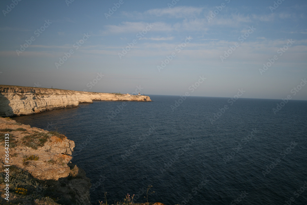 Rocky shores of the Black sea, Atlesh, Crimea, Russia. Rocky shores of the Black sea, Atlesh, Crimea, Russia.