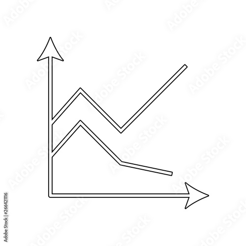 financial schedule icon. Element of web for mobile concept and web apps icon. Outline, thin line icon for website design and development, app development