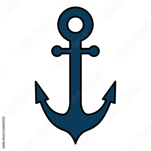 anchor ship isolated icon