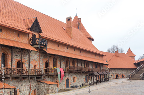 Yard of Island Castle in Trakai