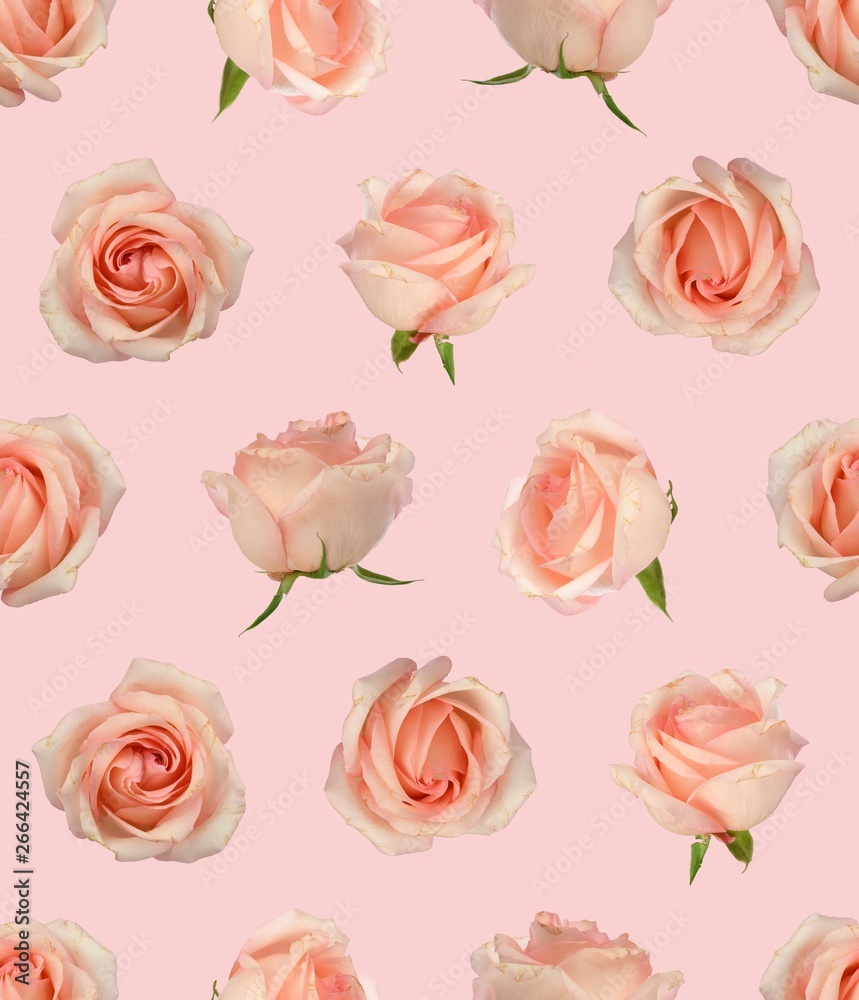 Rose Seamless Pattern Wallpaper Background Rose Seamless Pattern Wallpaper Background