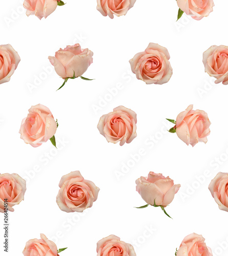 Rose Seamless Pattern Wallpaper Background