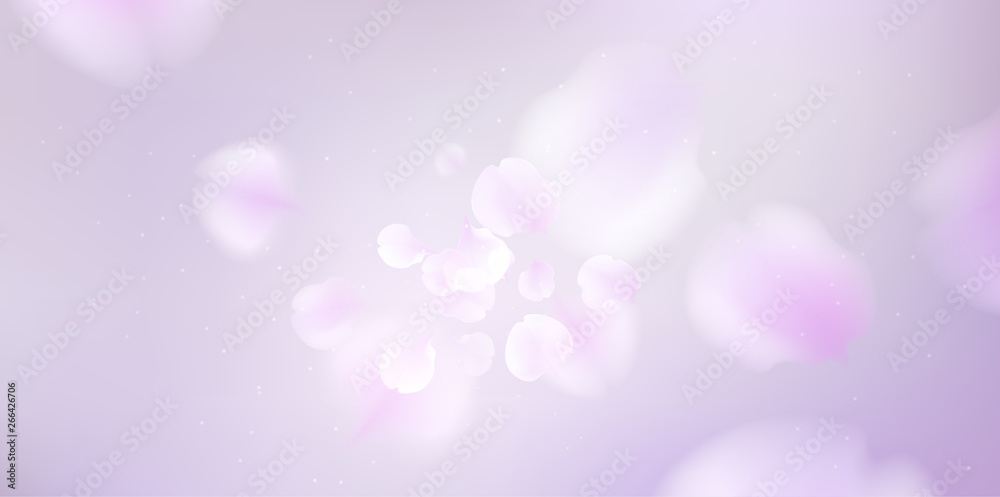 Floral spring background with purple lilac flowers